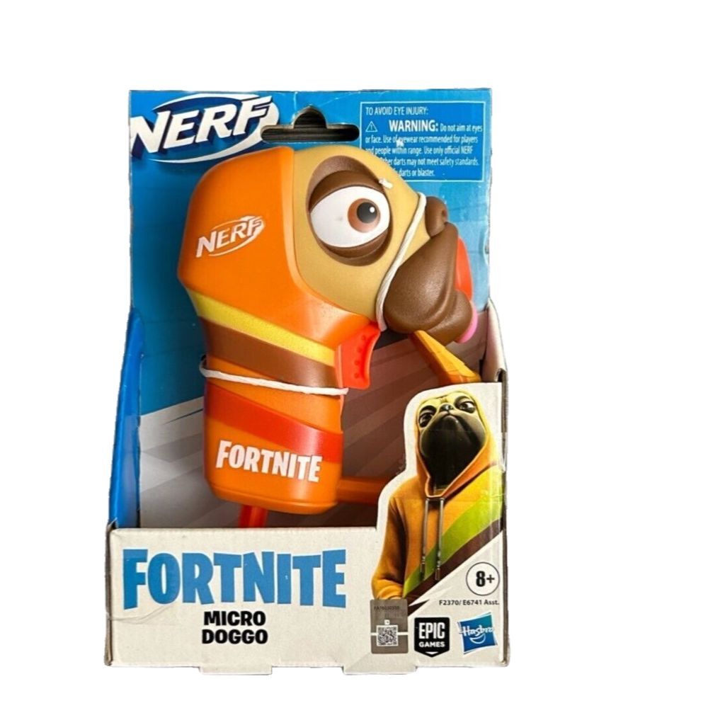 NERF Fortnite Micro Doggo Dart Gun Microshots Blaster Epic Games Hasbro 8+ NIB‎